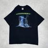 [USED] Vintage 90s Godzilla Short Sleeve Shirt, Anime Movie, Black, Size 3