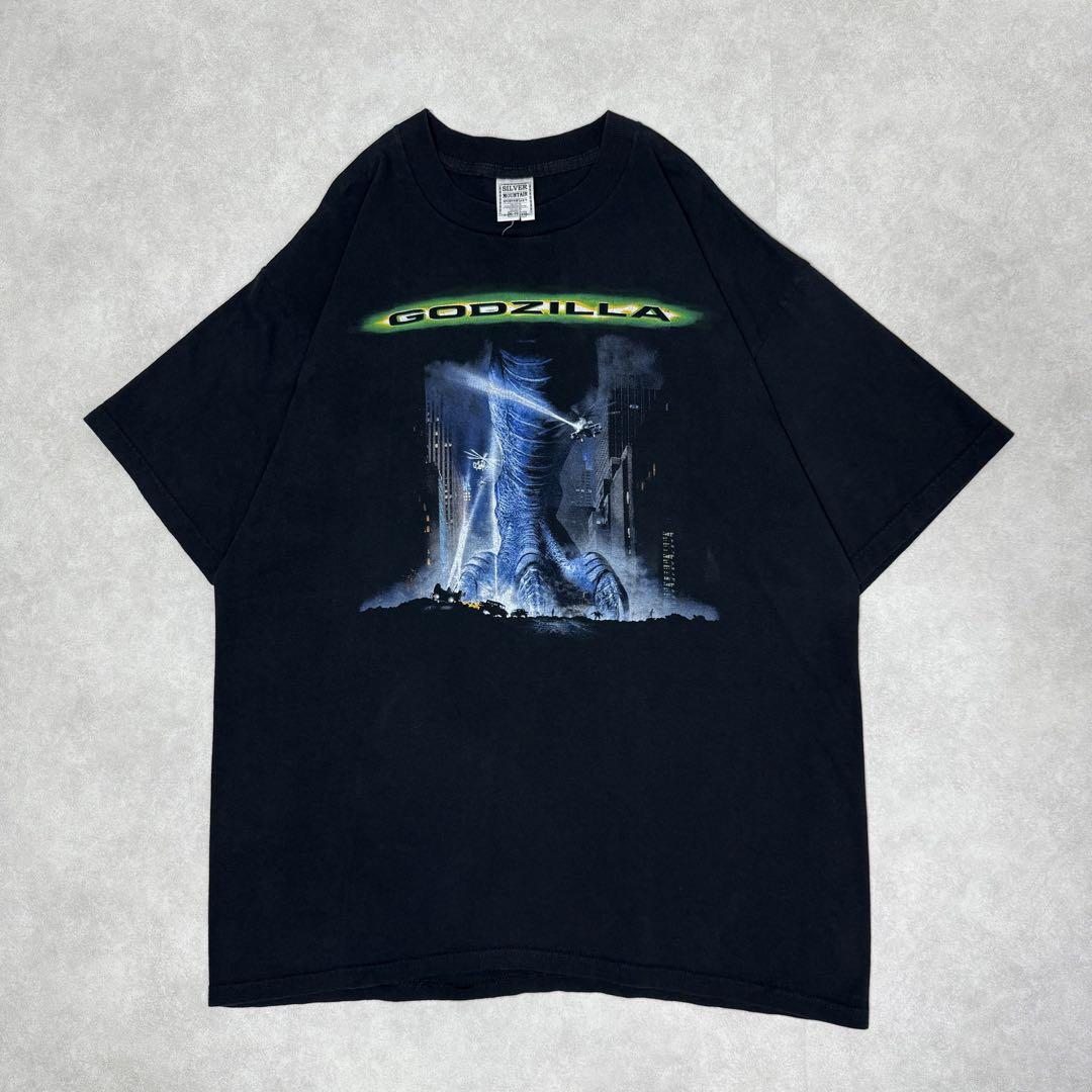 

[USED] Vintage 90s Godzilla Short Sleeve Shirt, Anime Movie, Black, Size 3