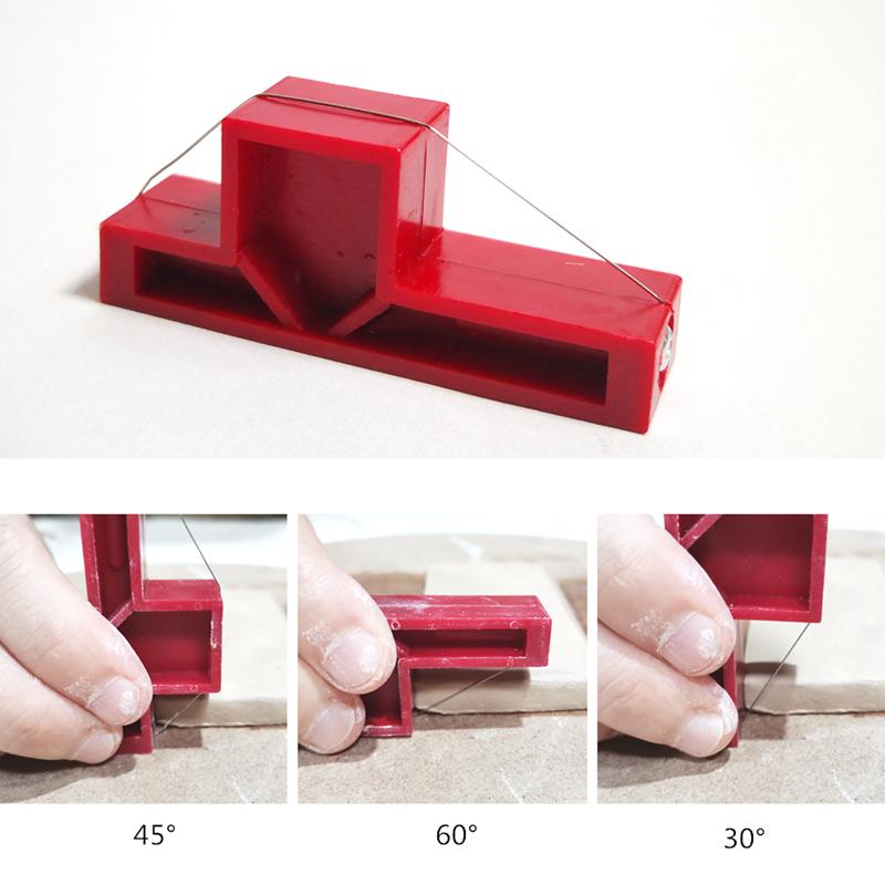 Pottery Clay Angle Cutting Tools Ceramic Bevel Cutter Mud Finishing Tool Soft Clay Polymer Clay Board Stitching Modeling Tools