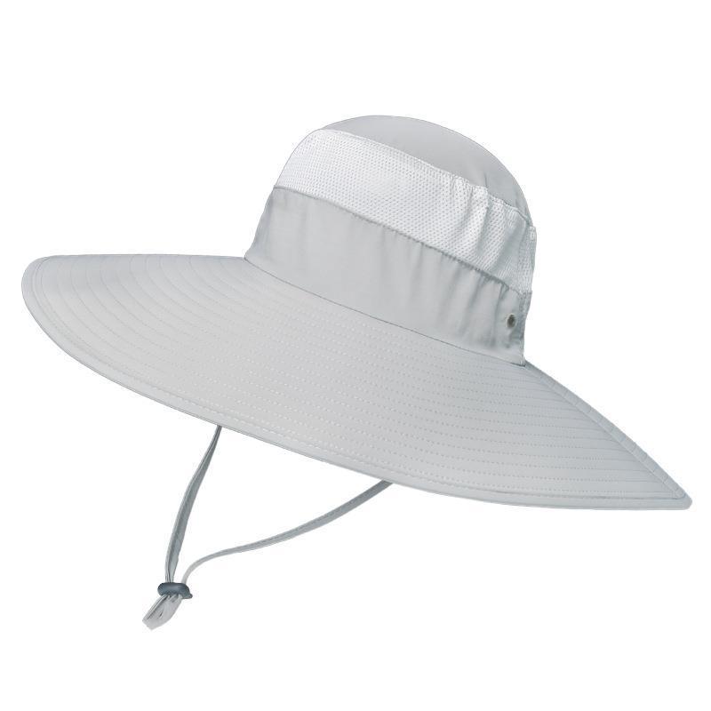 

Men s Summer Waterproof Sun Hat: Large Brim Outdoor Fishing & Mountaineering Sunshade