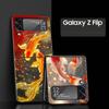 Goldfish Swimming Hard PC Phone Case For Samsung Galaxy Z Flip 7 6 5 4 Black Cover For Galaxy Z Flip 3 Foldable Shell Fundas Bag