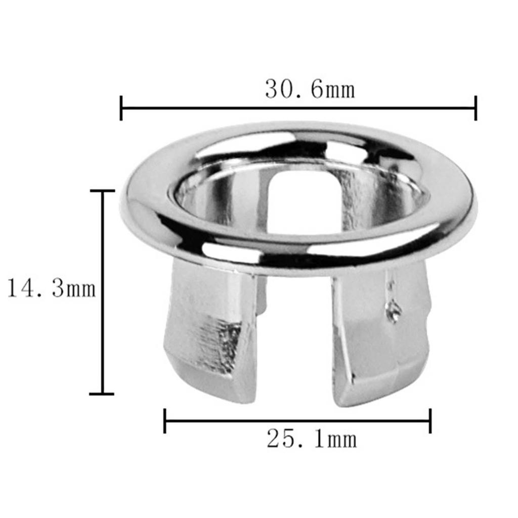 10Pcs Sink Overflow Cap Overflow Cover Vanity Sink Overflow Cap for Kitchen 