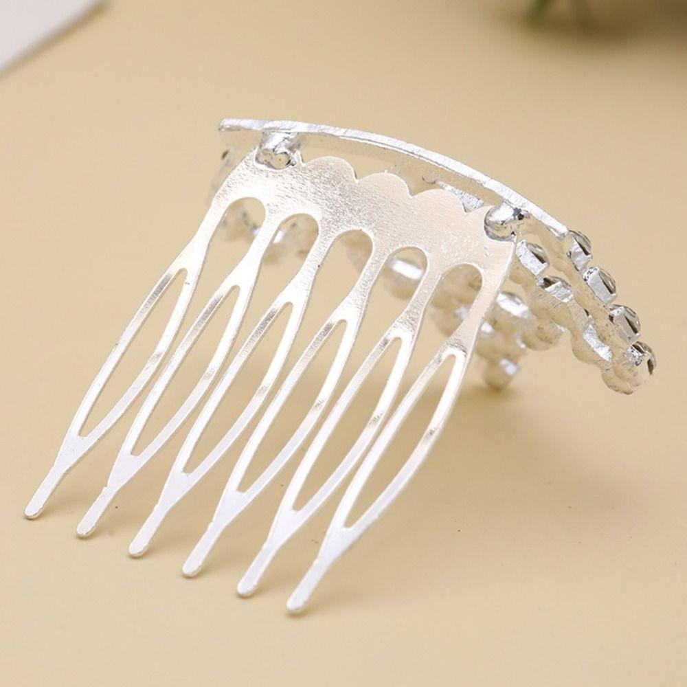 Star Crystal Crown Hair Comb Love Heart Rhinestone Hairpins Sweet Children Tiara Headband  Wedding