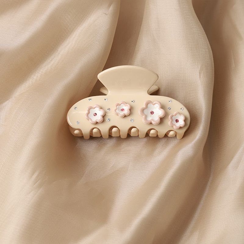 

1 шт. Новая трехмерная заколка для волос с лепестками и инкрустированным бриллиантами цветком, заколка для волос с водными бриллиантами, темпераментный аксессуар для волос