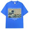 Japonský umělecký styl Velká vlna u Kanagawy Hokusai Trička Muži Ženy 90. léta Vintage Manga Trička Oversized Bavlněné Tričko Dárky