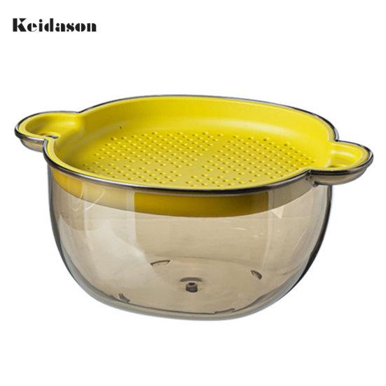Useful Food Grade PET Vegetable Washing Basket Colander Fruit Kitchen Accessories
