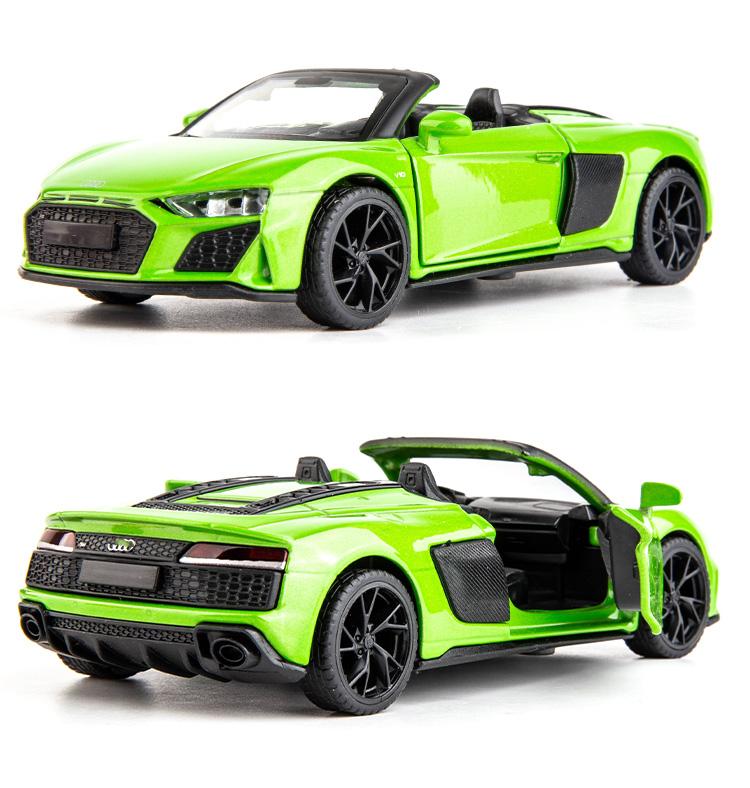 1/32 Scale R8 Spyder 2020 Model Car Diecast Toy Vehicle Collection Gift