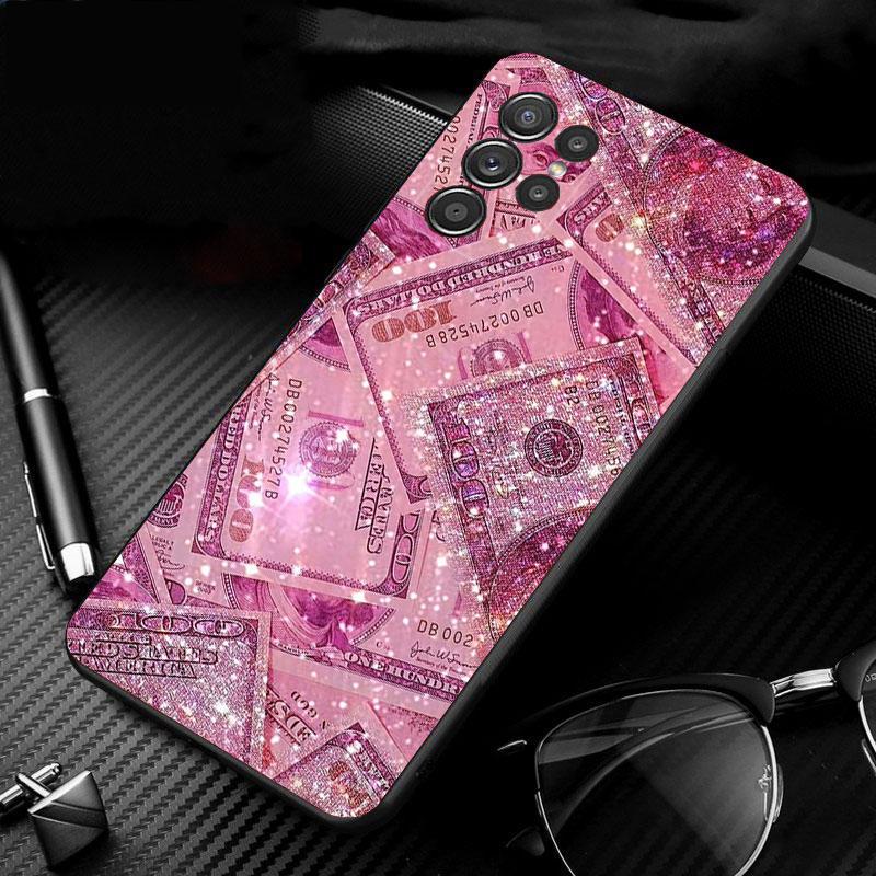 Phone Case For Samsung Galaxy S25 S24 S23 S22 S21 Ultra S24 S23 S22 S21 S25 Plus S24 S25 FE Pink Aesthtic