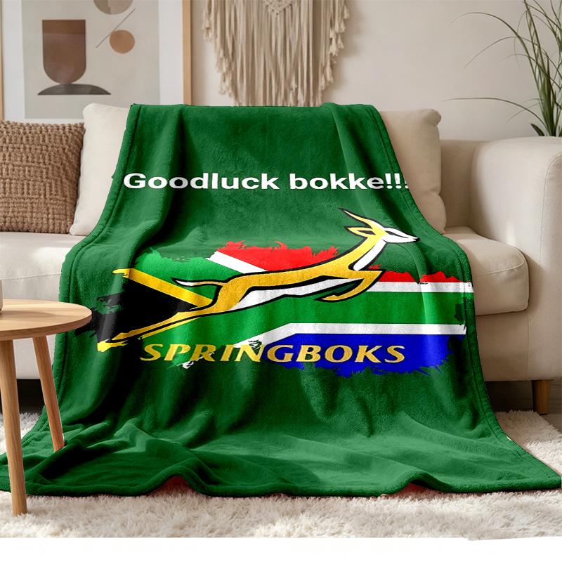 Νότια Αφρική Springboks Μαλακό και άνετο φανελένιο Κατάλληλο για καναπέδες σαλόνια υπαίθριο κάμπινγκ ταξίδια και επίσης κάνει ένα υπέροχο δώρο επετείου