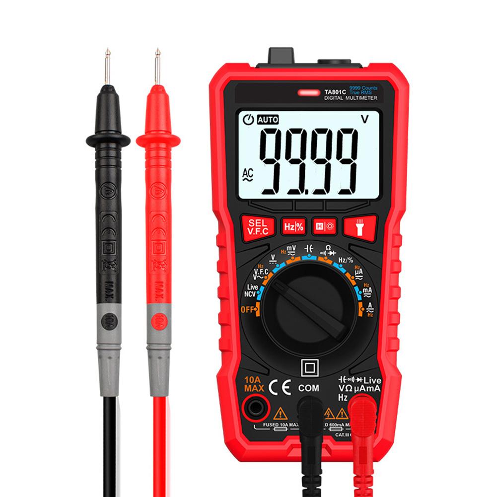 Auto Ranging Digital Multimeter True RMS 9999 Counts AC DC Voltage Current Multimeter NCV Detection Measurement Tools
