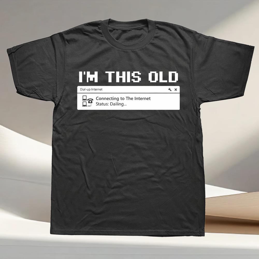 

90s Computer Programming Enthusiast PC Geek Style Summer Retro Trendy Mens TShirt HighQuality Pure Cotton Short Sleeve S