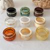 3Pcs Multi-color Resin Alloy Bangles Set Wide Design Cuff Bracelet Set Geometric Bangles  Women