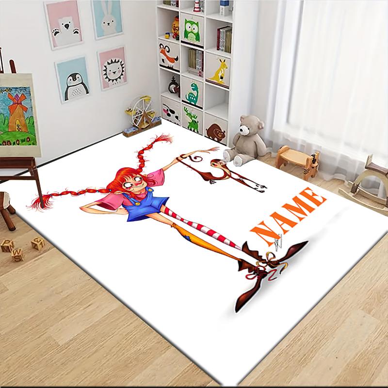 Custom Name Friendship Between Child Horse Carpet Rug Customizable Soft Washable Anti-Slip Home Living Room Sofa Mats Personalized Rug. 0909324