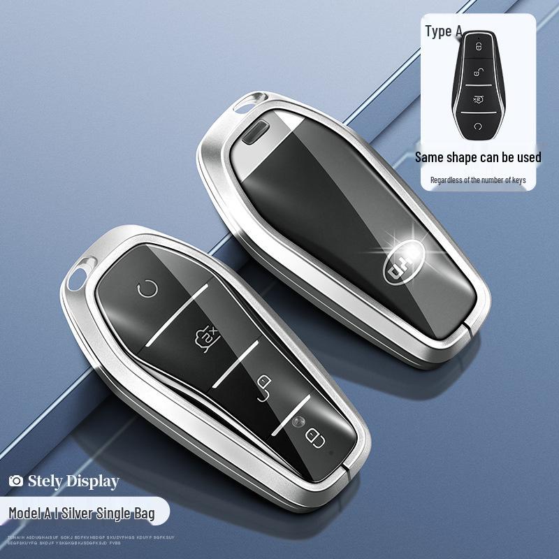 BYD Car Key Cover for Tang, Song, Qin, Yuan Pro/PLUS, Han DMI, E2 - Protective Shell with Buckle