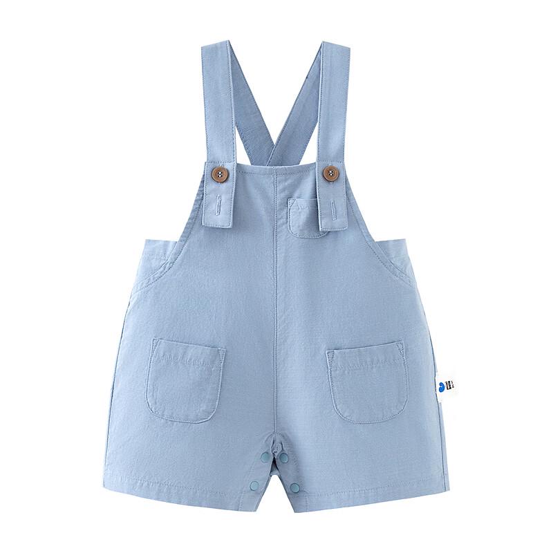 Mini Balabala Boys' Summer Modal Overalls Shorts