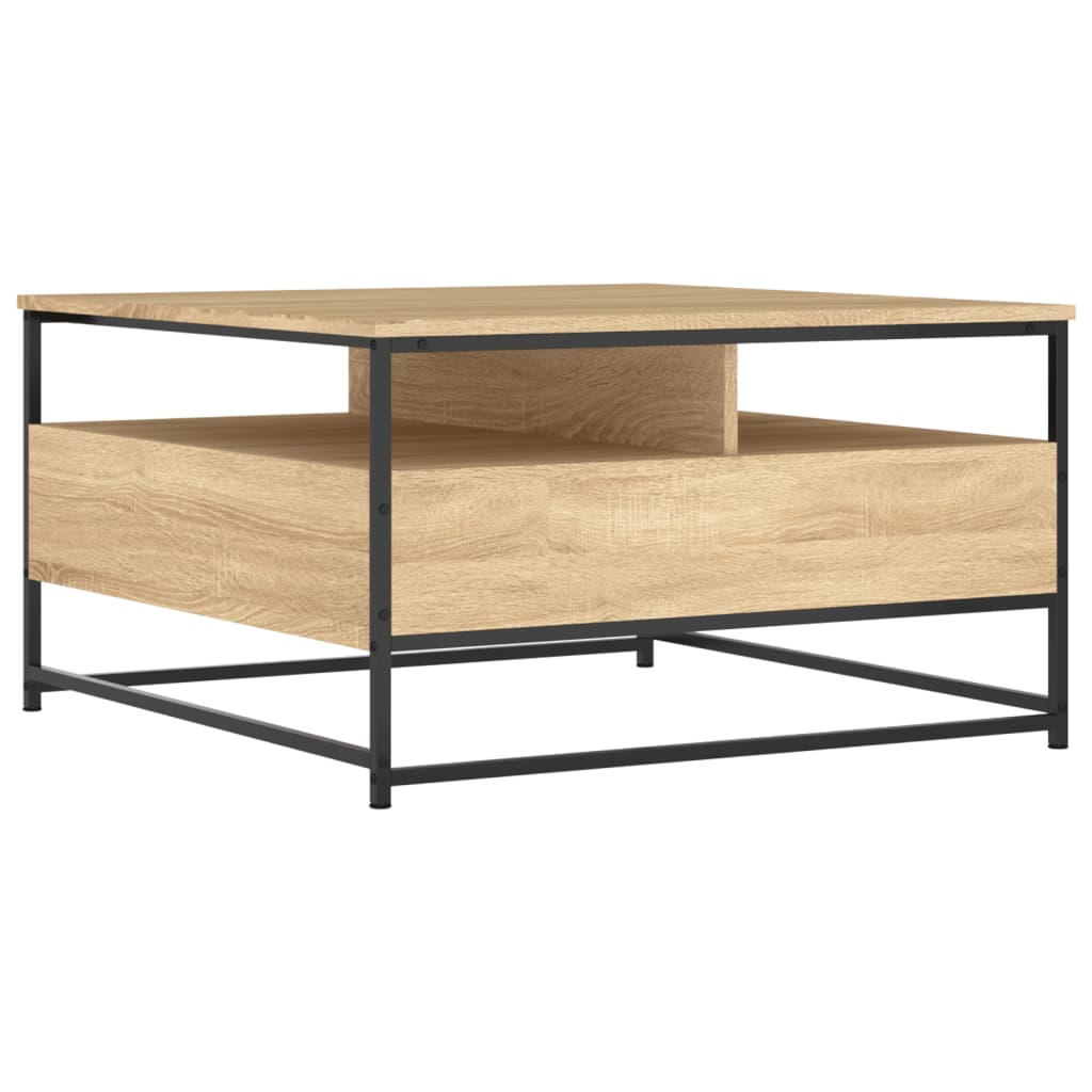 Coffee Table, Sonoma Oak, 80x80x45 Cm, Wood-based Material