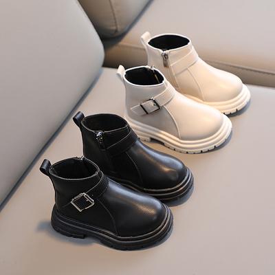 Girl Boot 2025 New Britain Style Solid Color Classic Ankle Boots for Boys Kids Non-slip Platform Boots Child Sneakers Ankle Boot