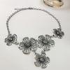 Pendant Boho Ethnic Necklace Charm Sweater Chain Punk Bohemian Flowers Necklace  Party