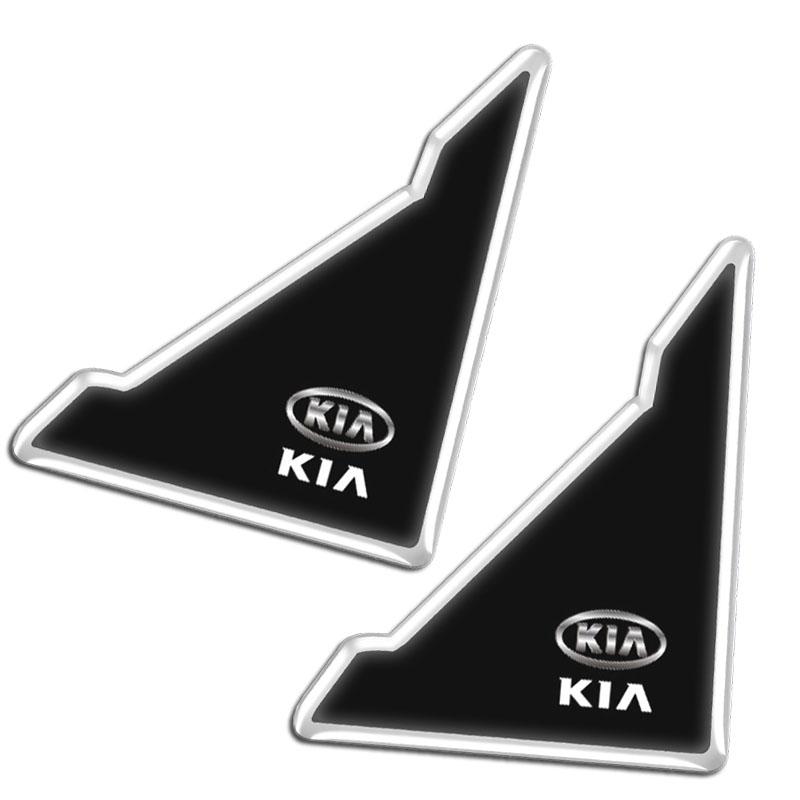 XQNW2 Car Logo Sticker Door Corner Collision Anti-scratch Protection For Kia Sportage Ceed Picanto Rio ProCeed Niro K7 K8 Ray XCeed K9