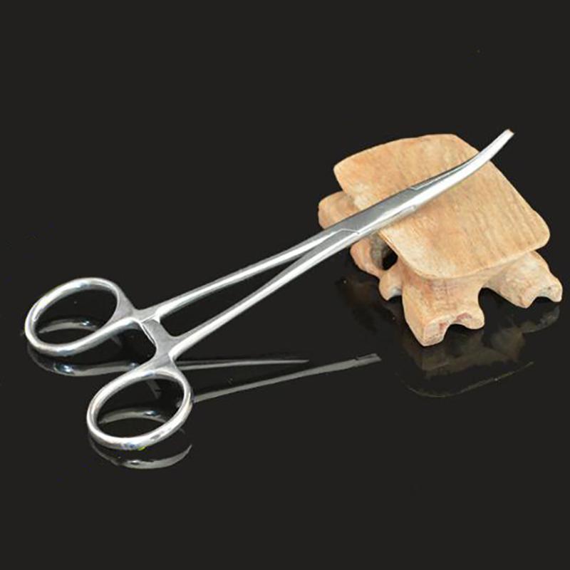 New 1pcs Stainless Steel Hemostatic Forceps Surgical Forceps Tool Hemostat Locking Clamps Forceps Fishing Pliers