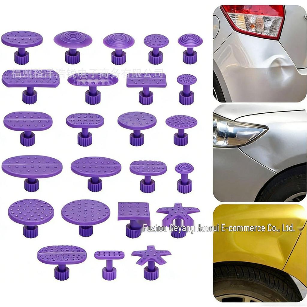 Car Dent Repair Kit: 24-Piece Seamless Pull Tabs for Paint-Safe Pothole Restoration