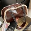 Retro Bag Women's Large Capacity 2025 New Autumn and Winter Versatile Plush Chain Messenger Bag Casual Commuter Pillow Bag
