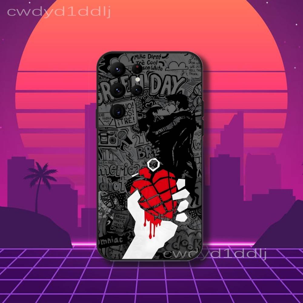 

G-Green Day American Idiot Dookie Phone Case For Samsung S10,S21,FE,S21 ,S26,S25,S24,S23,Ultra,S9,S22,Plus Black Shockproof Soft Samsung S26