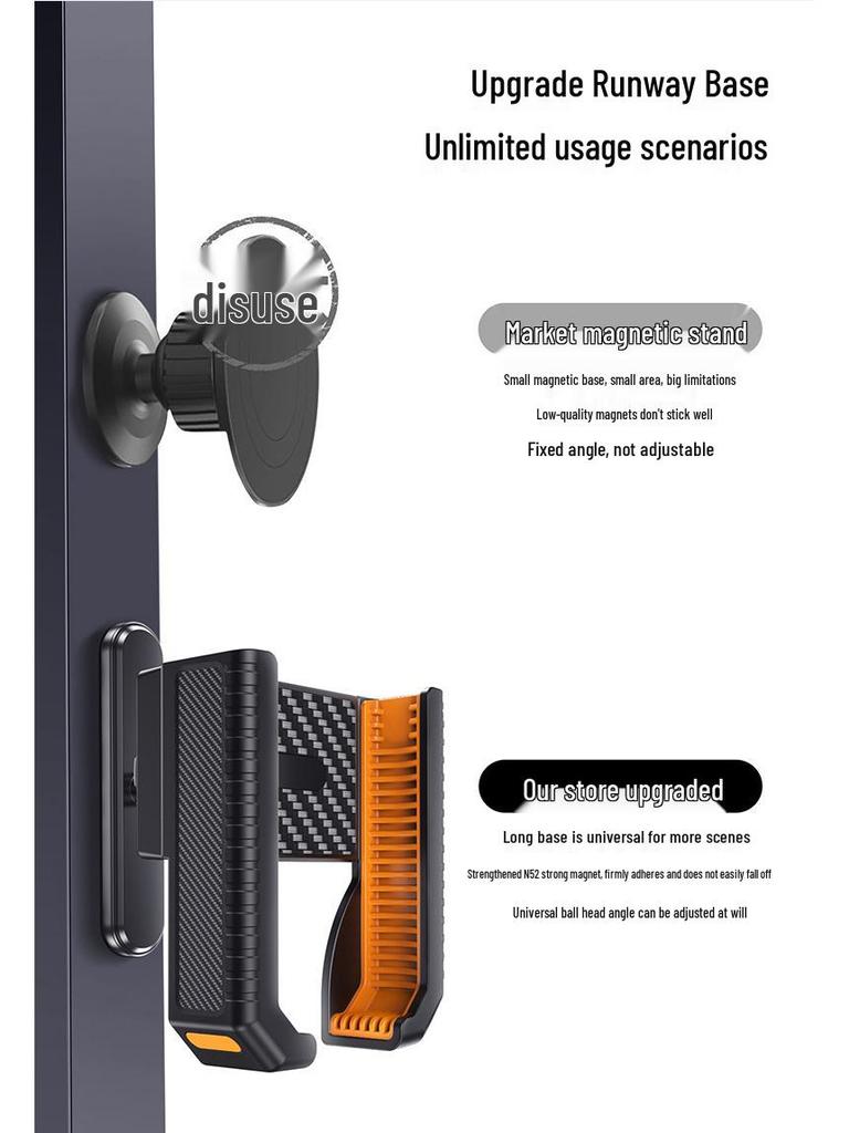 Magnetic Multifunctional Phone Holder for Treadmills, Golf Carts, and Outdoor Sports