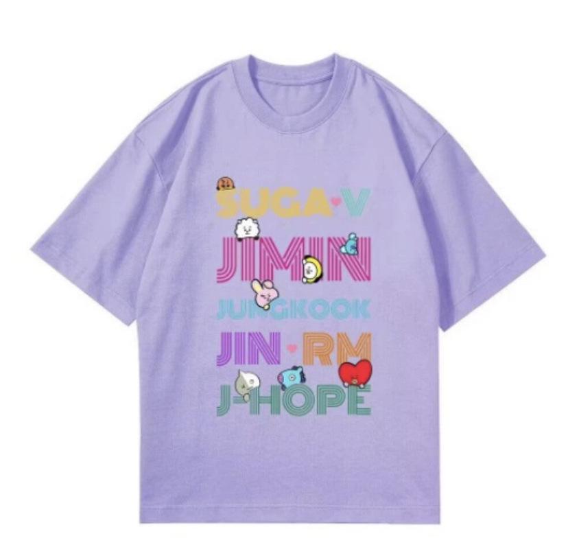 2022 Summer Trendy Printed Crew Neck Short Sleeve Cotton Women's Casual Top