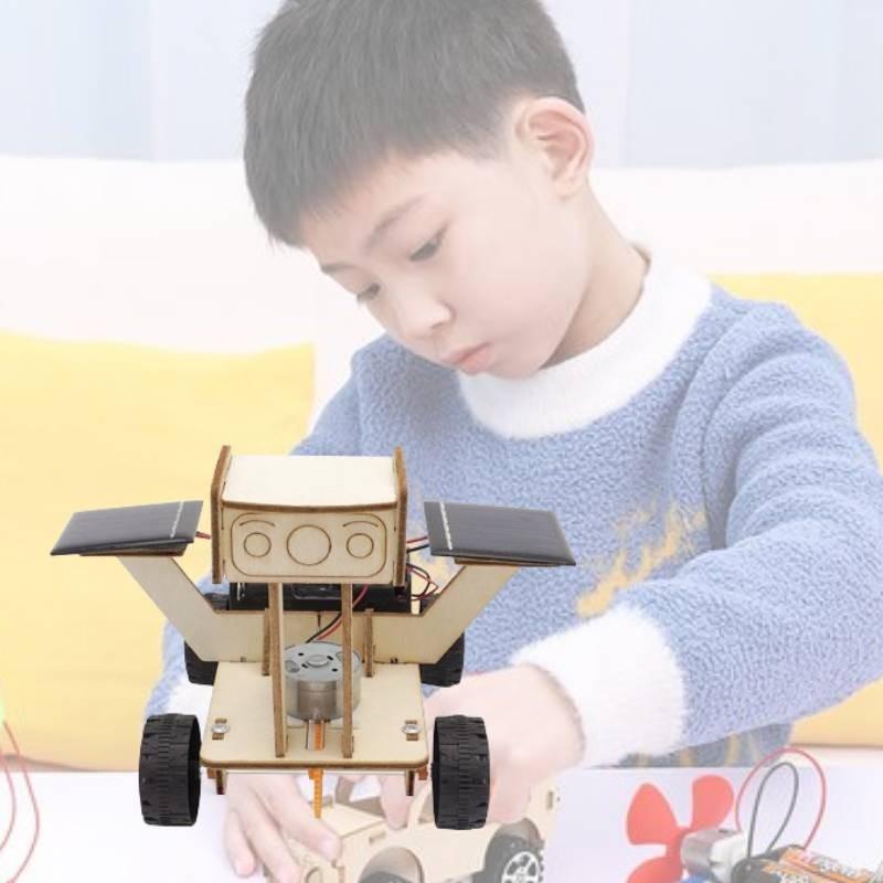 Educational Diy Solar Lunar Vehicle Science Model Kit For 7-14 Year Olds