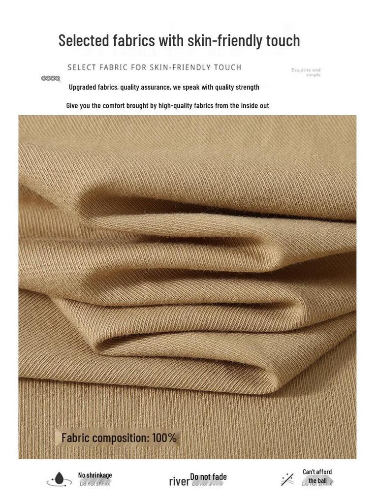 Men's Summer White Casual Double Pocket Cotton Shirt