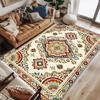 RAKKS New Moroccan  Large Area Rug - Low-Pile Crystal Velvet Carpet for Living Room & Bedroom Kitchen, Door Mat Home Floor Decor