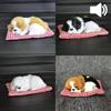 Dog Plush Sleep Toy Model Ornament Make Sound Lifelike Simulation Doll Gift