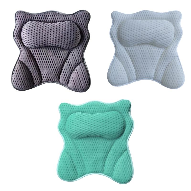 Premium Bath Pillow With net Fabric And Firm Suction Cups For Adults And Children