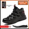 fly-woven labor insurance shoes men's anti-smashing and puncture-proof steel bag head safety shoes breathable and lightweight protective work shoes