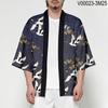 Japanske tradisjonelle kostymer Gutter Jente Mote Kimono Haori Cardigan Jakke Barn Beach Wear Kappe