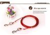 Double-Headed Iron Dog Leash with Steel Wire Rope for Two Dogs