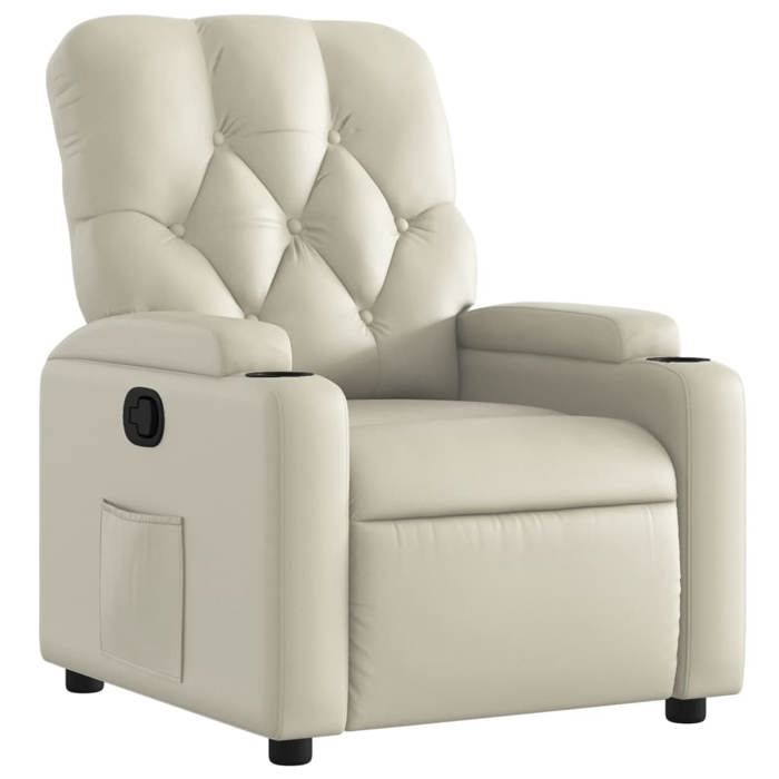VidaXL Reclining Armchair, Relaxation Chair with Cup Holders, Seat with Backrest and Armrests Living Room, 372504