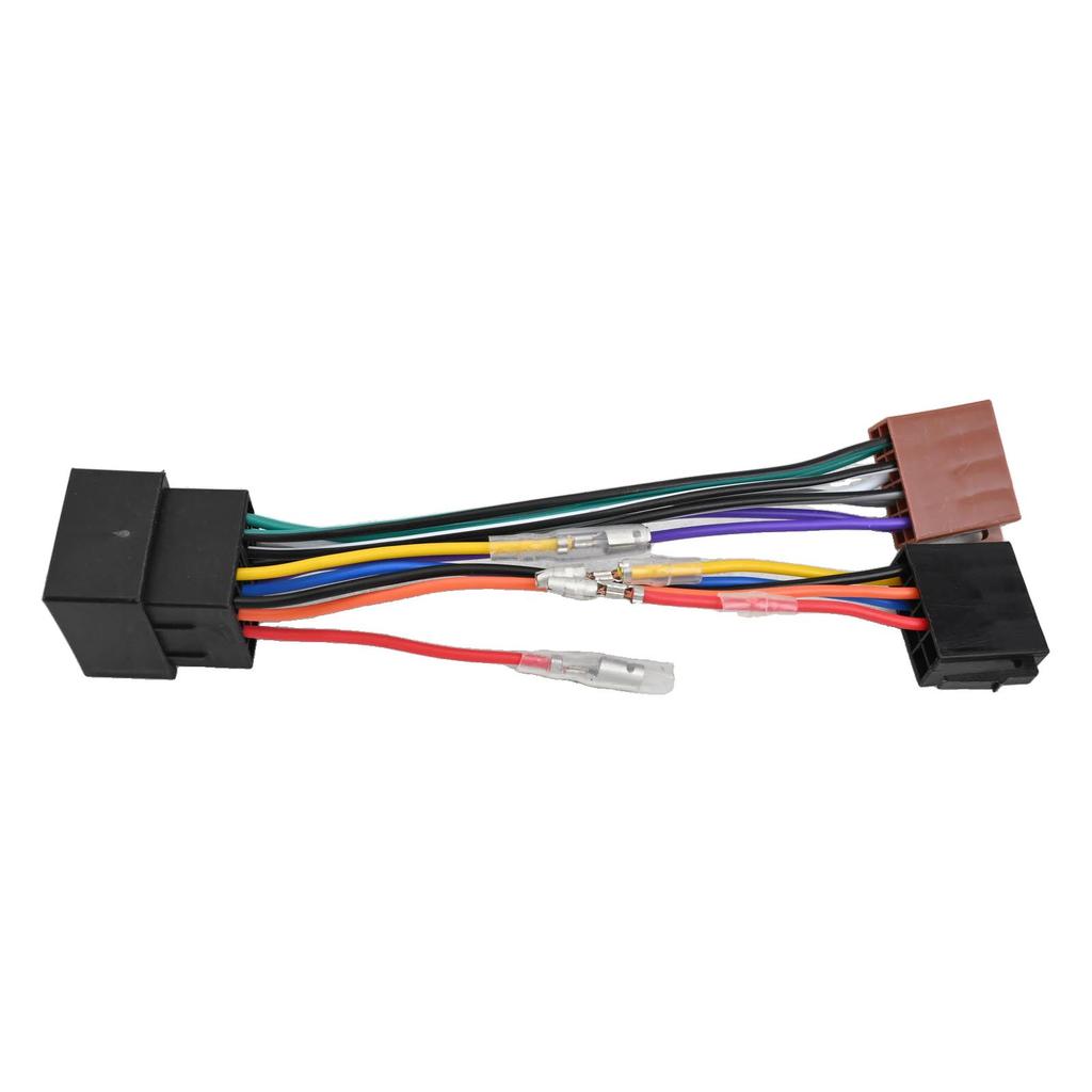 ISO Female To ISO Socket 16 Pin Radio Harness Adapter for Vehicle Audio Systems