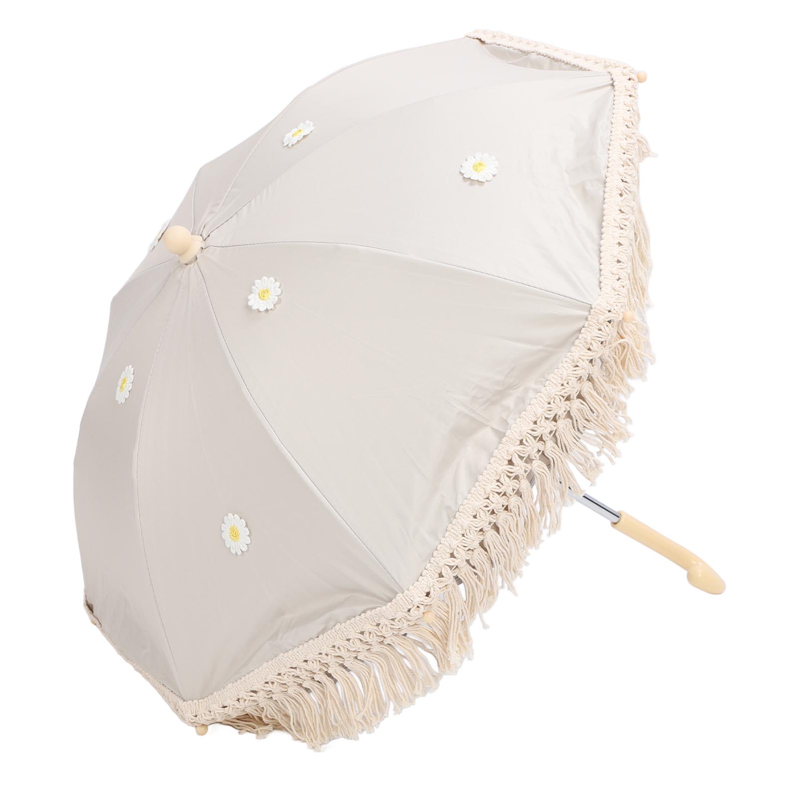 Tassel Baby Outdoor Parasol Fringe Ultraviolet Proof Children Outdoor Beach Umbrella for Photography Props Seaside Garden