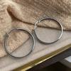 Fashion Versatile Style Circle Simple Temperament Earrings Versatile Premium Sense Simple Retro Earrings
