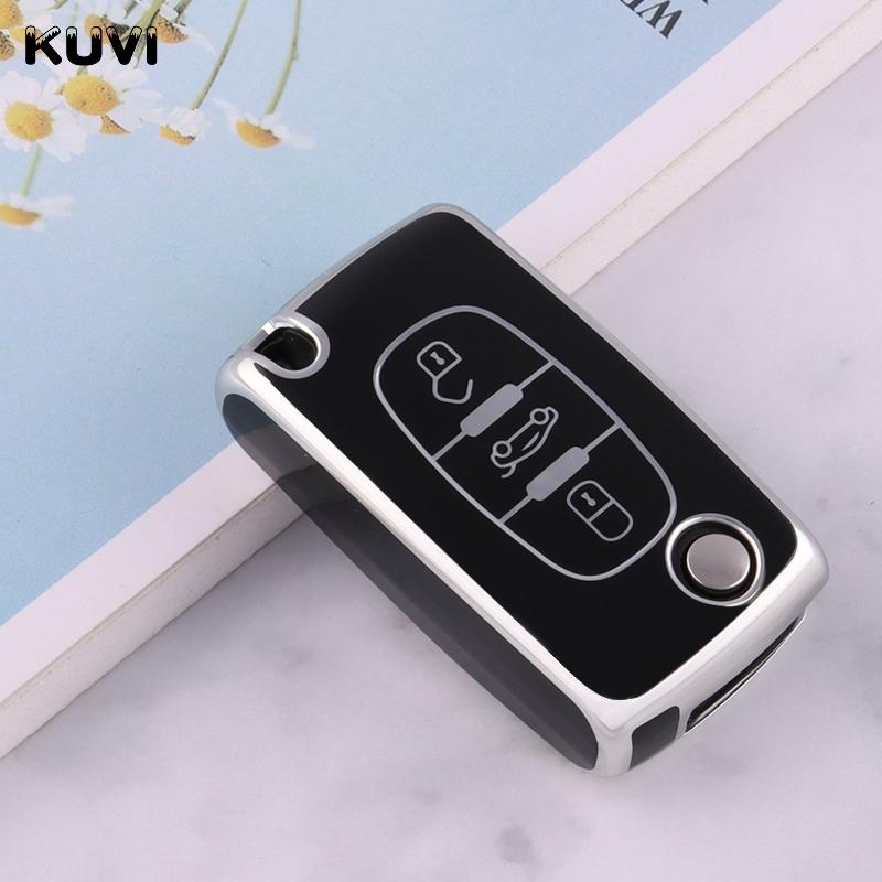 Nový TPU kryt pouzdra na dálkové ovládání na auto pro Peugeot 107 207 307 308 407 607 3008 5008 pro Citroen Xsara Picasso C5 C6 C8 Keyless