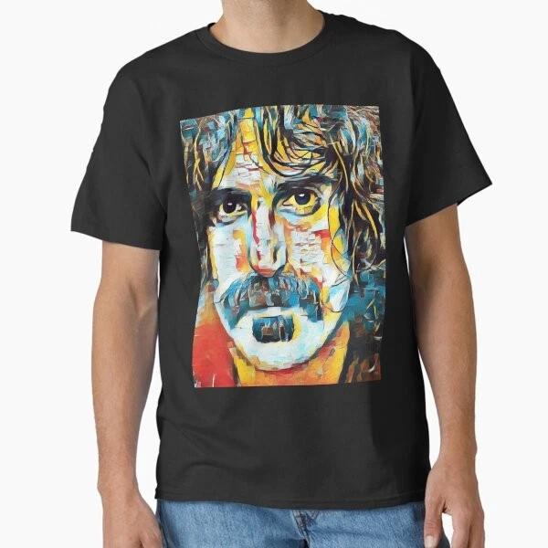 Frank Zappa Art Portrait Classic Tshirt Made In Usaaus Tshirt S2xl S