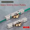 Door Track Stainless Steel Glass Door Pulleys Roller Track Wheel Window Pulleys Glass Sliding Door Pulley Frameless