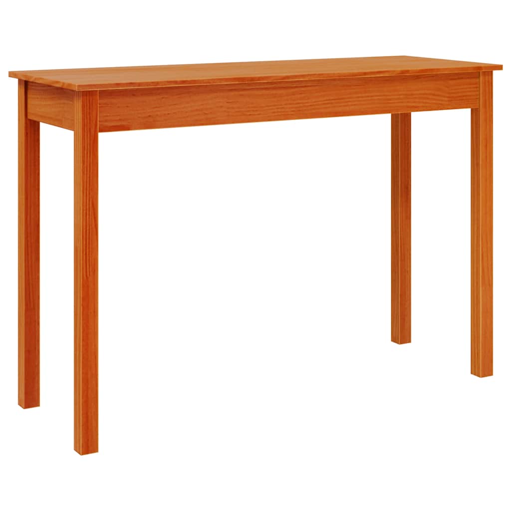 Console Table Wax Brown 110 x 40 x 75 cm Solid Pine Wood
