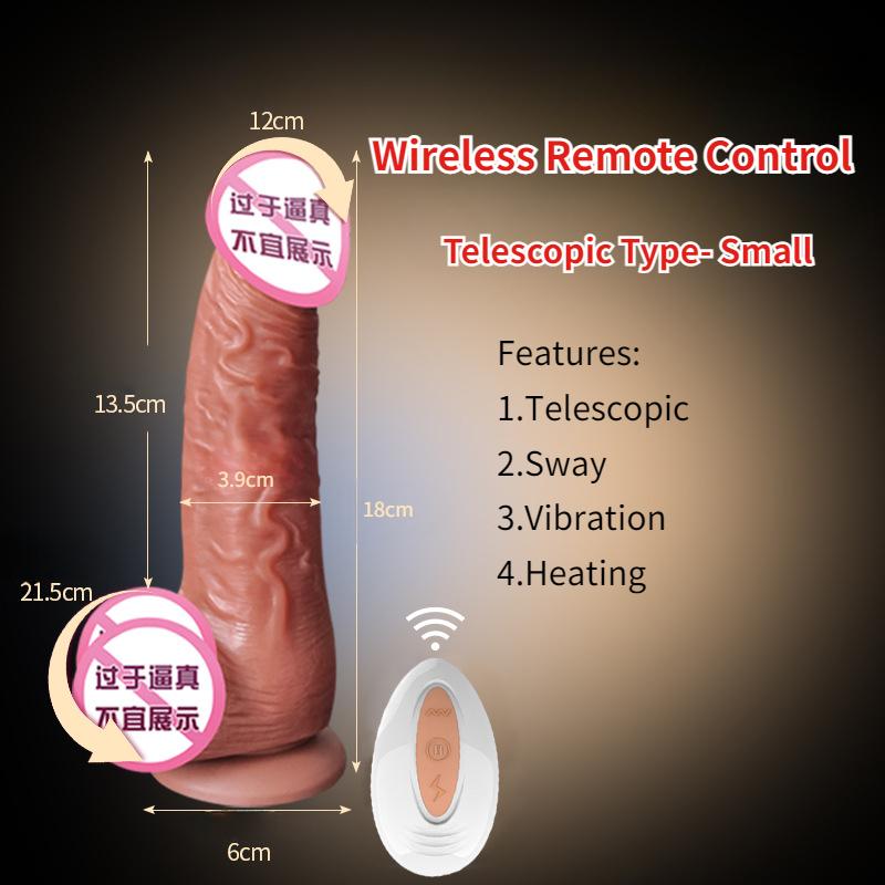Realistic Dildo Vibrator Masturbator for Women Sex Toy Remote Control Heating Artificial Big Penis Telescopic Vibrators Anal Sex