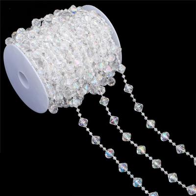 Fishing Line Artificial Pearls Flower Crystal Beads Chain Craft String Sparkling Pearls Strand For Jewelry Making Diy Craft