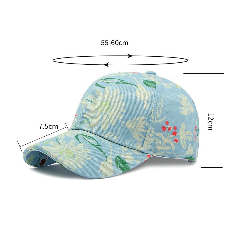 Cap Men Women Outdoor Sunshade Baseball Cap Printed Cap Ponytail Panama Cap Visor Hats
