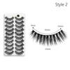 10 Pairs 3D Soft Mink Hair False Eyelashes Crisscross Thick Long Eye Lashes  Women's Beauty