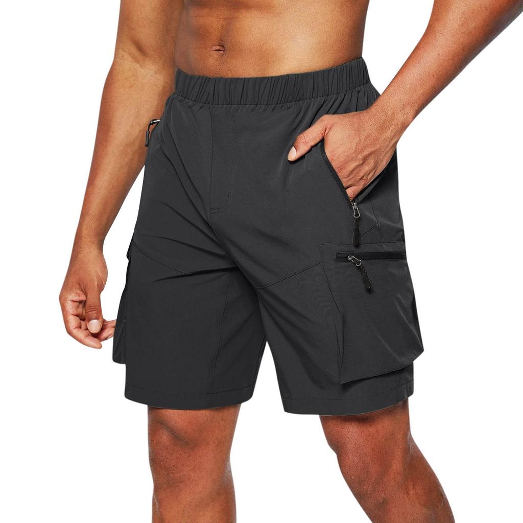 Workwear Shorts Oversized New Zippered Shorts Multi-pocket Men's Shorts